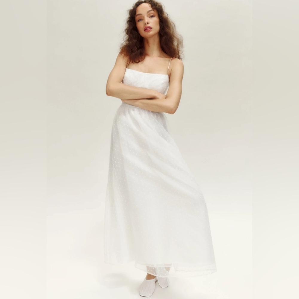 Reformation White Maxi Dress